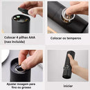 EletricGrinder - Moedor Elétrico de Temperos Com Níveis de Moagem Fino ou Grosso - Entrega Grátis