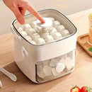 FreshBox - Dispenser De Gelo Com 2 Gavetas e Botão Ejetor de Cubos Prático Com Capacidade de 48 Cubos de Gelo - Entrega Grátis