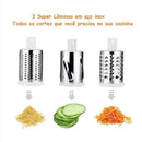 InoxSlice - Cortador de Legumes 3 em 1 - Cortador Ralador e Fatiador - Entrega Grátis
